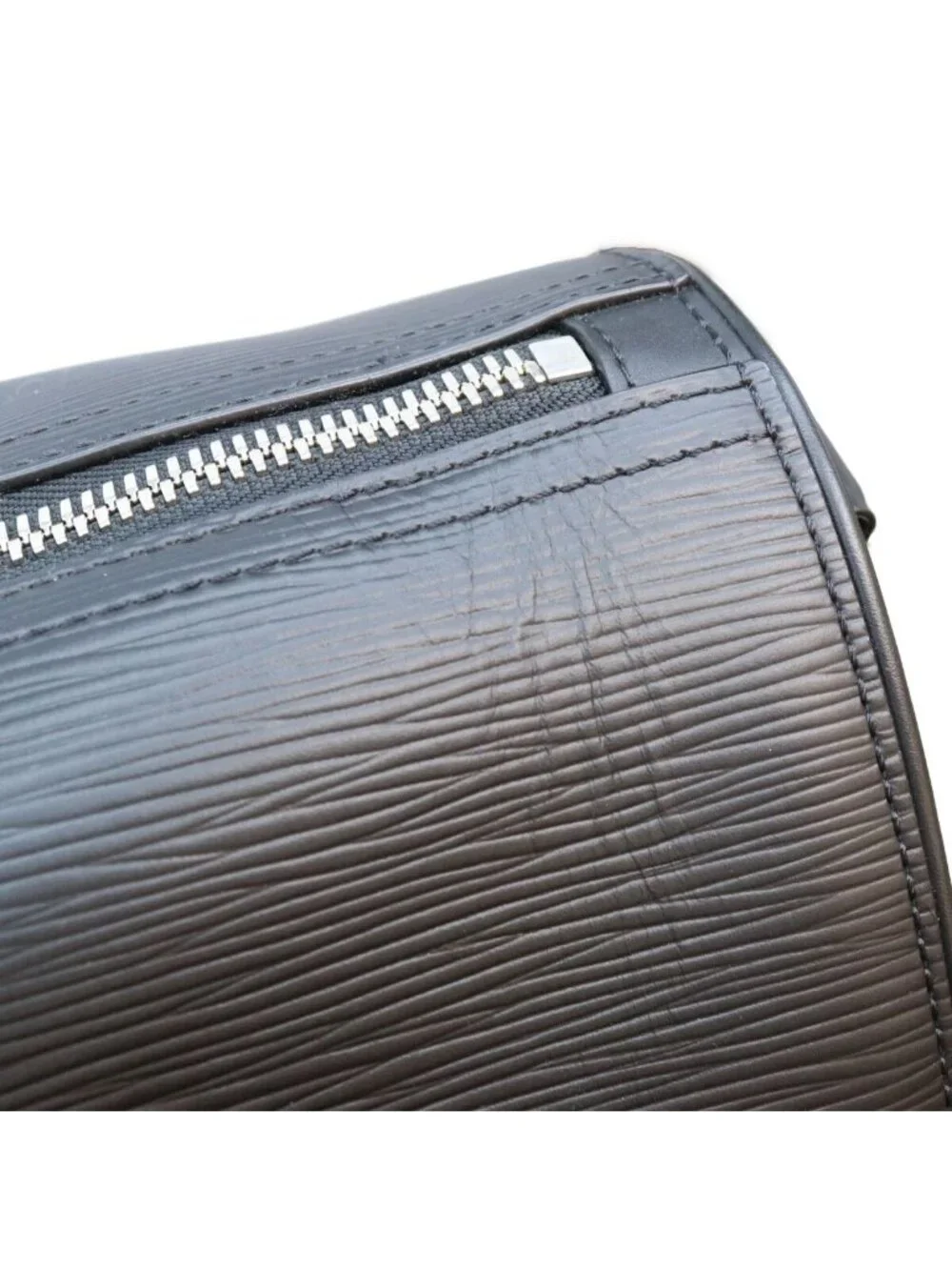 Louis Vuitton Epi Black LV Circle Keepall Bandouliere 45 Boston Bag